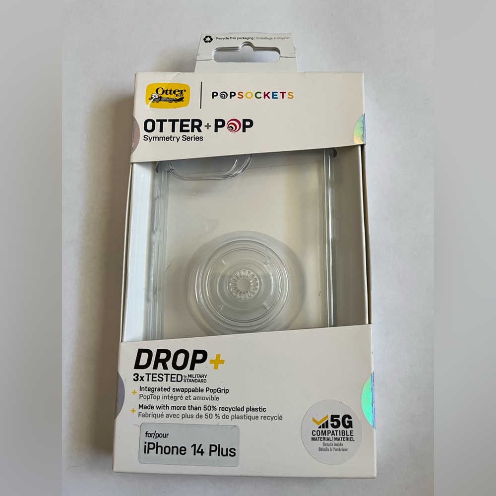 OtterBox + Pop Symmetry Series Clear Case for iPhone 14 Plus